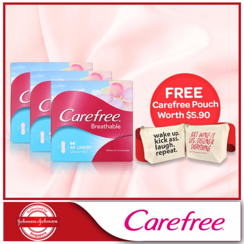 Buy Carefree Longs Original Unscented 30pcs x3 Singapore