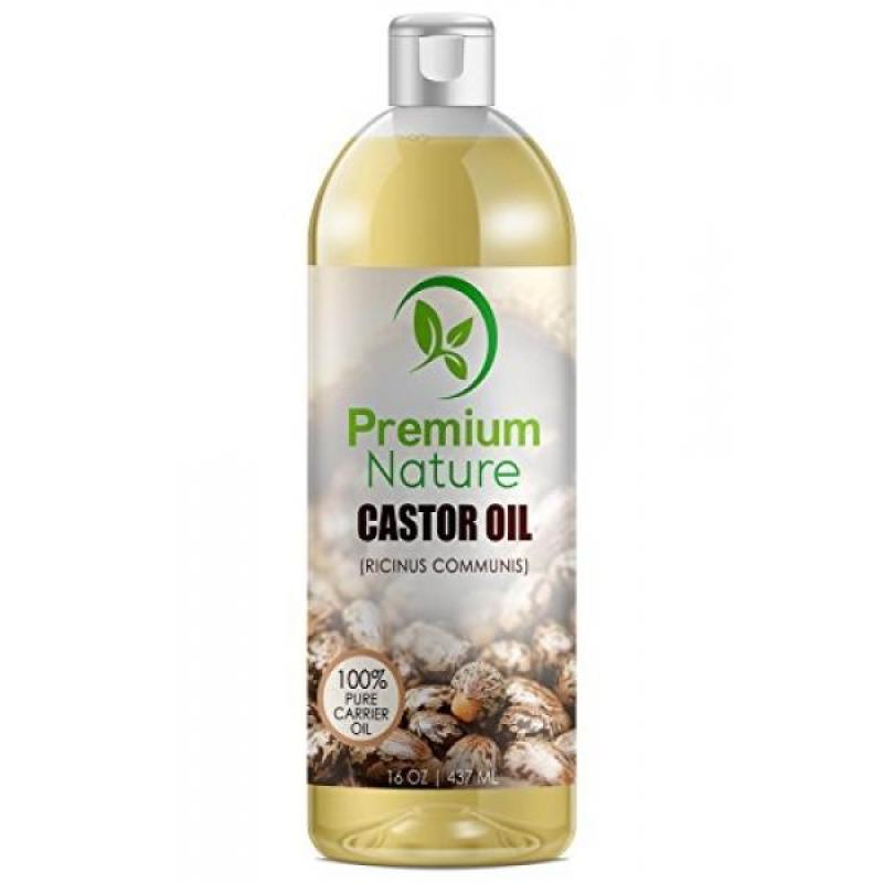 Buy Castor Oil Best Carrier Oil - 16 oz Best Moisturizer for Skin & Hair - Eyelashes & Hair Growth Conditions Hair Heals Inflamed Skin Nourishes & Moisturizes - enough Fades Blemishes Premium Nature Singapore
