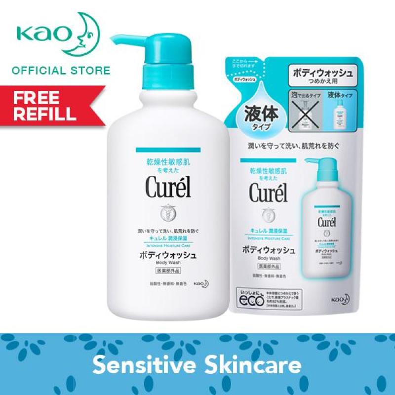 Buy Curel Body Wash 420ml + Free Refill 360ml Singapore