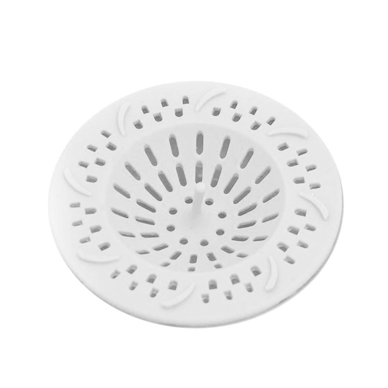 Buy Cyber Big Discount Silicone Sink Sewer Floor Drain Cover Hair Catcher Filter Bathroom Strainer( White ) - intl Singapore