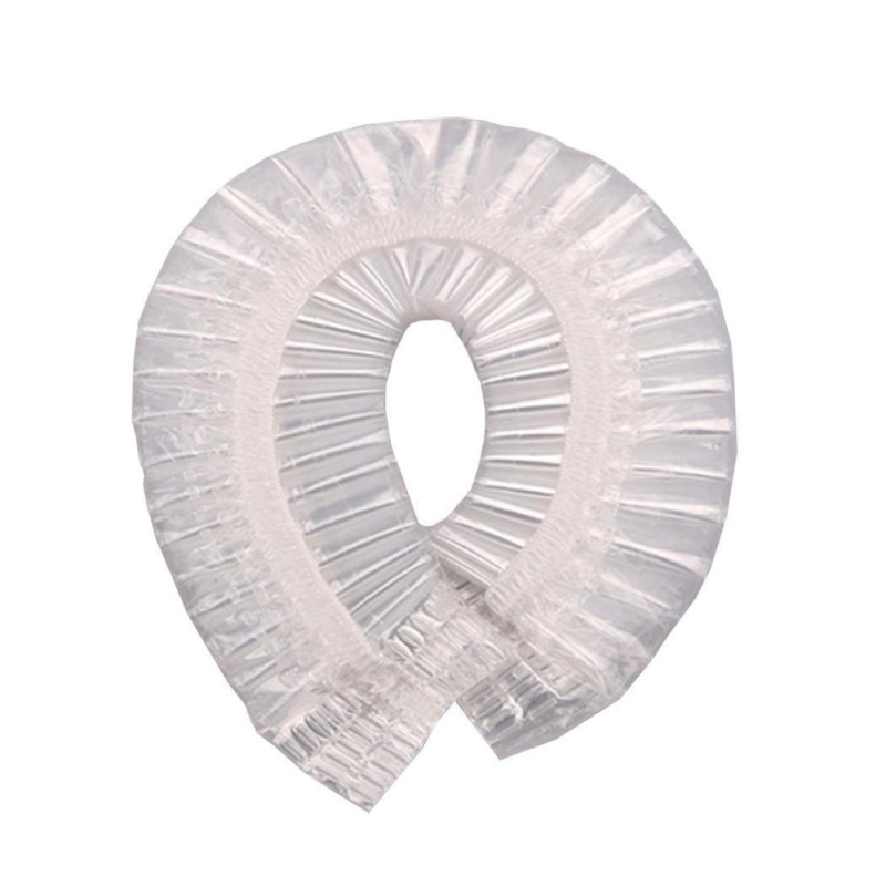 Buy Cyber TOP SALE New Disposable Shower Cap Bathing Elastic Clear Hair Care Protector Hat Mask Cap - intl Singapore