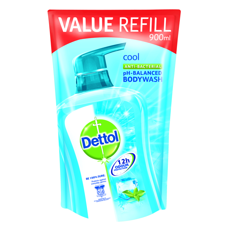 Buy Dettol Body Wash Pouch Cool 900Ml Singapore