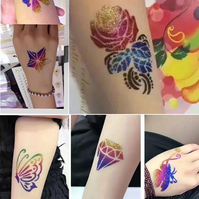 Buy Fashion Tattoo Kit Sparkling 24 Colors Cosmetic Shimmer Glitter Powder - intl Singapore
