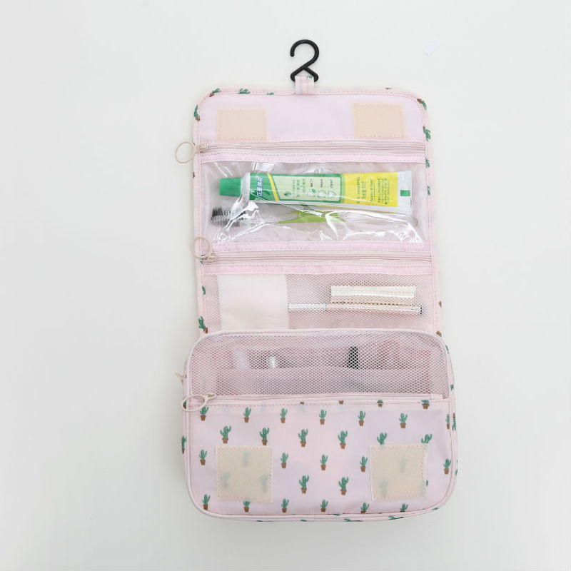 Buy Female portable large capacity waterproof cosmetic bag travel wash bag Singapore