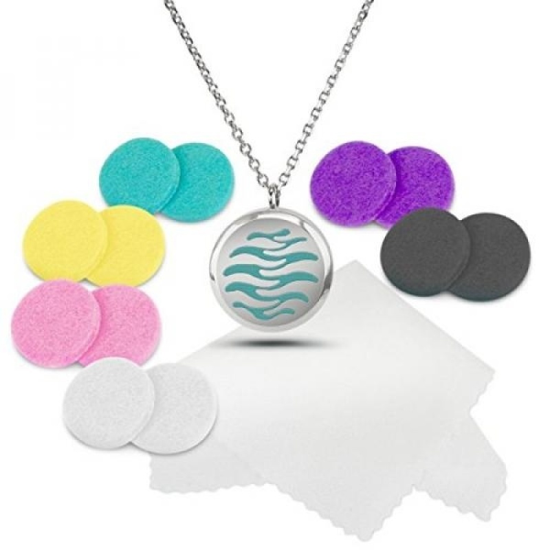 Buy GPL/ AROMATHERAPY ESSENTIAL OIL DIFFUSER NECKLACE + 12 Free Pads and Polishing Cloth from Aristocrat. Beautiful Design with Secure Locket - Great Luxury GIFT for someone special/ship from USA - intl Singapore