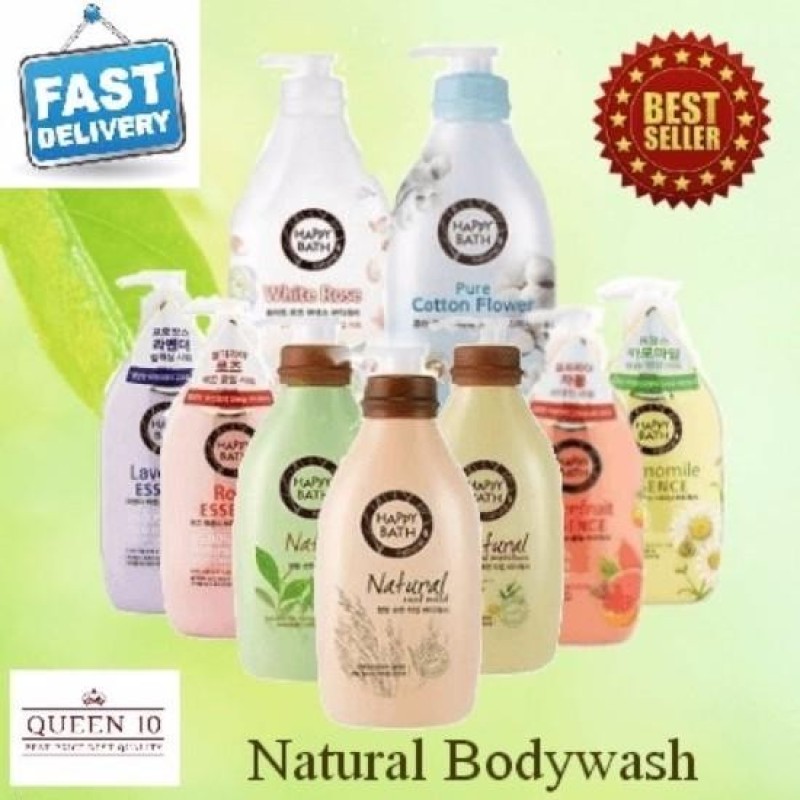 Buy Happy Bath Body Wash White Rose Essence 900ml Bundle with Happy Bath Body Wash Grapefruit Essence 900ml Singapore