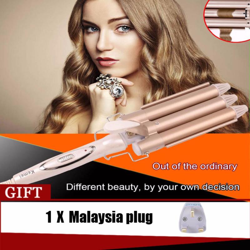 Buy High Quality Professional Hair Curling Iron Ceramic Triple Barrel Hair Curler Hair Waver Styling Tools Hair Styler - intl Singapore