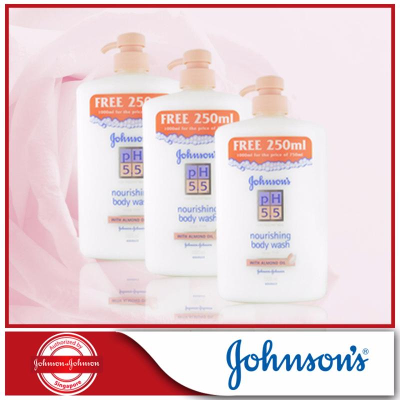 Buy Johnson's pH5.5 2in1 Body Wash With Moisturizer 750+250ml x 3 Singapore