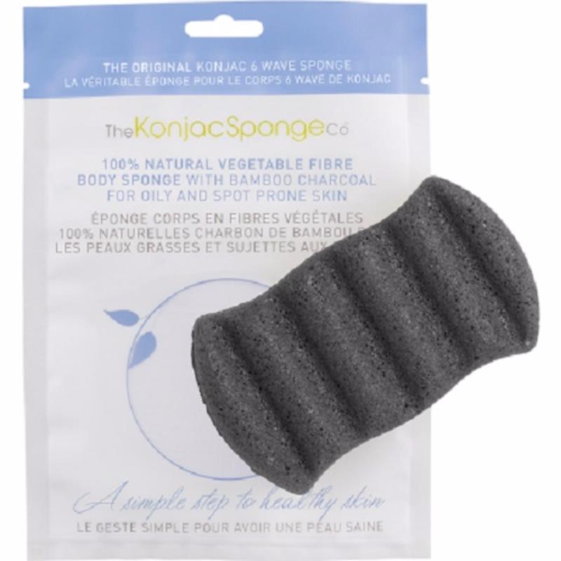 Buy Konjac 6 Wave Bath Sponge With Bamboo Charcoal Singapore