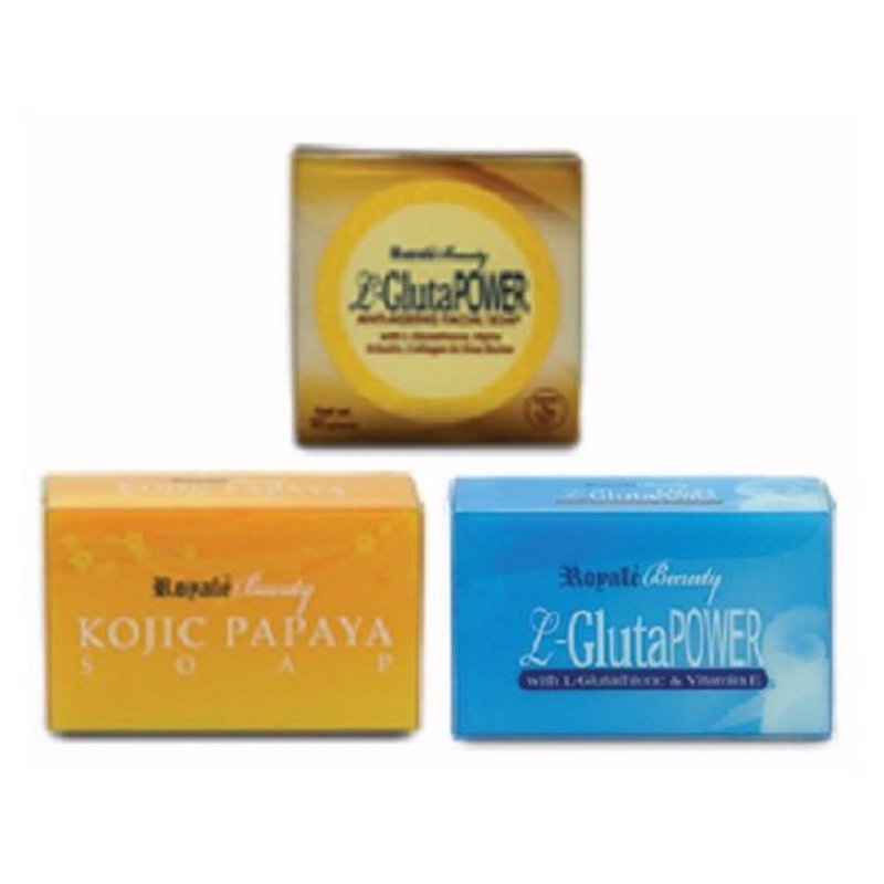 Buy L-Gluta Power Soap, L-Gluta Anti-ageing Soap, and Kojic Papaya Soap Singapore