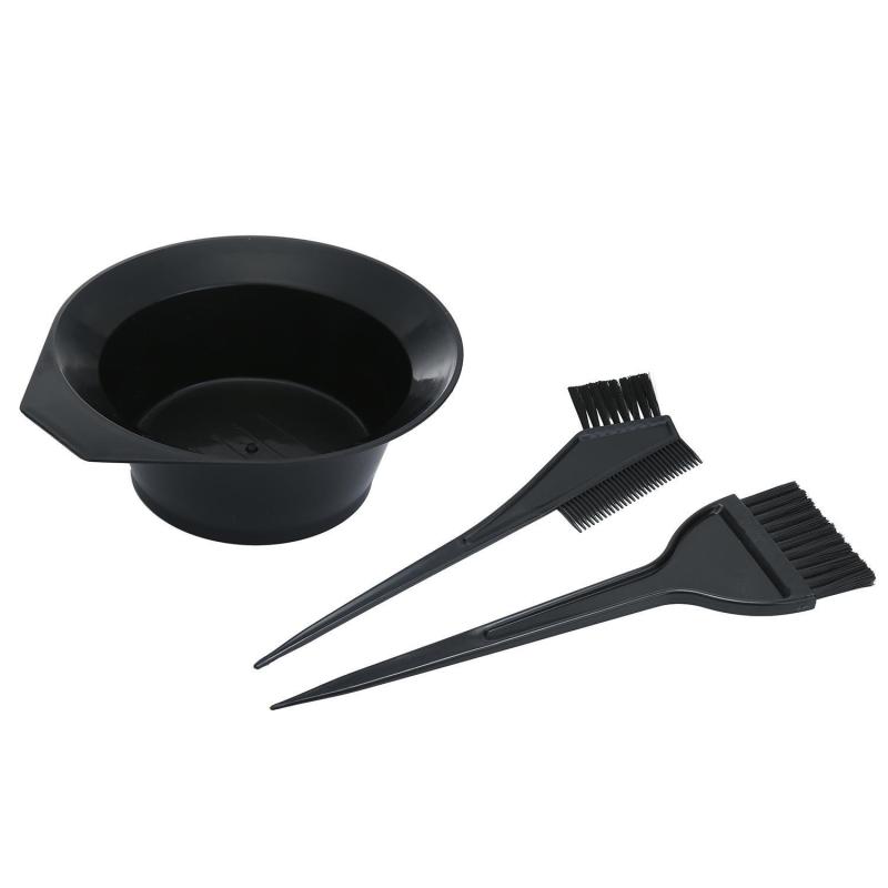 Buy leegoal 3Pcs Hairdressing Brushes Bowl Combo Salon Hair Color Dye Tint Tool Set Hair Coloring Kit - intl Singapore