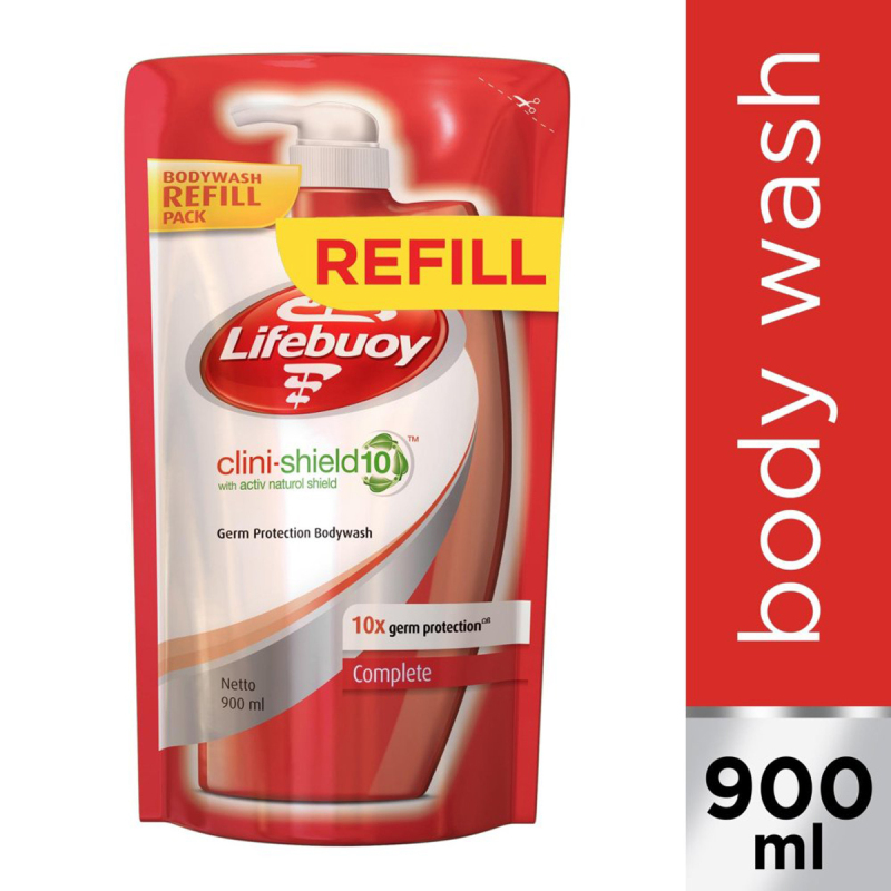 Buy Lifebuoy Clini-Shield 10 Fresh Anti-bacterial Body Wash Refill
900ml Singapore