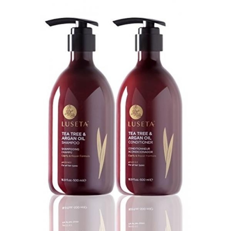 Buy Luseta Tea Tree & Argan Oil Shampoo & Conditioner Set 2x16.9oz - intl Singapore