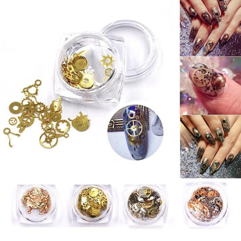 Buy New Nail art Metal Glitters Rhinestones Decoration Gold Machinery
Gear Manicure - intl Singapore