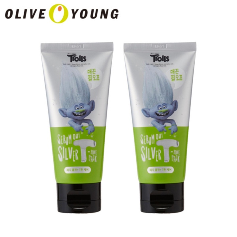 Buy OLIVEYOUNG DREAMWORKS Troll Sebum Out Silver T-zone pack (2ea) Singapore