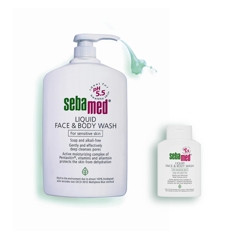 Buy Sebamed Liquid Face & Body Wash Promo Pack 1000ml 200ml Singapore
