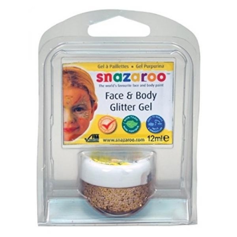 Buy Snazaroo Glitter Gel 12ml Clam Pack - Red Gold - intl Singapore