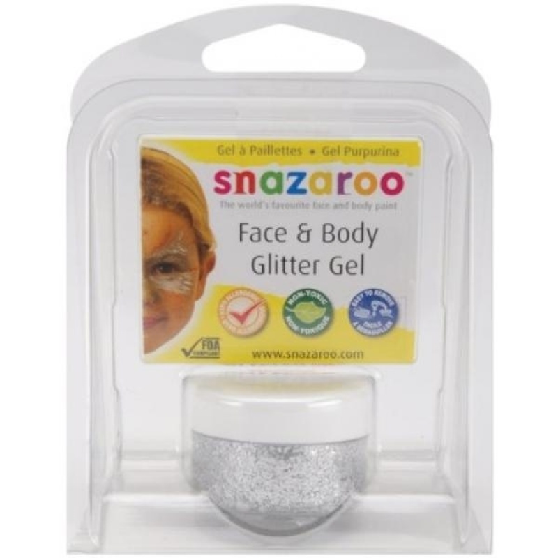 Buy Snazaroo Glitter Gel 12ml Clam Pack - Silver - intl Singapore