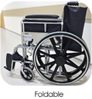 Standard Foldable Regular Chrome Wheelchair With Brakes AdjustableFoot Rest April 2018 - 3 Standard Foldable Regular Chrome Wheelchair With Brakes AdjustableFoot Rest - 3