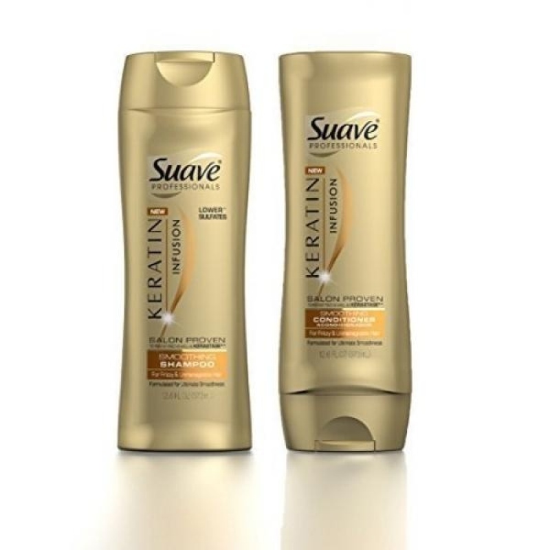 Buy Suave Professionals Keratin Infusion Smoothing Shampoo & Conditioner, 12.6 Ounce - intl Singapore