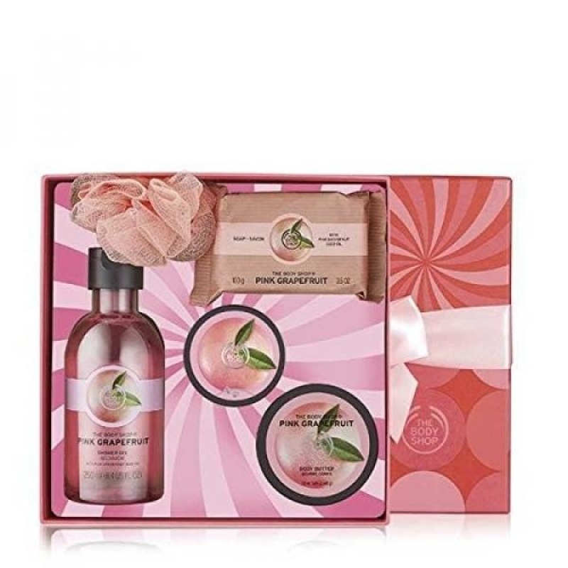 Buy The Body Shop Pink Grapefruit Festive Picks Gift Set, 5pc Bath and Body Gift Set - intl Singapore