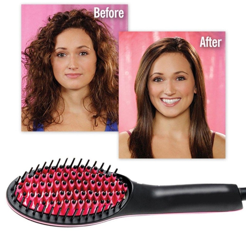 Buy USTORE Hair Straight Electric Brush Professional LCD Fast Hair Straightener Comb black US - intl Singapore
