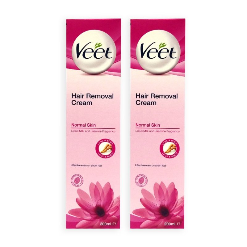 Buy Veet Hair Removal Cream for Normal Skin 200ml x 2 Tubes - 9880 Singapore