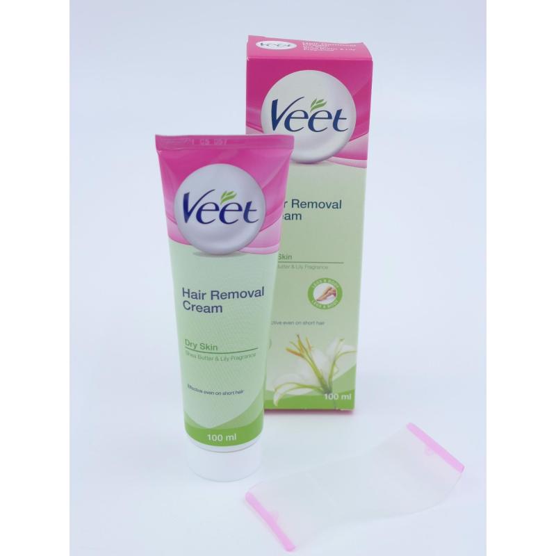 Buy Veet Hair Removal Cream With Shea Butter & Lily Fragrance for Dry Skin 100ML Singapore
