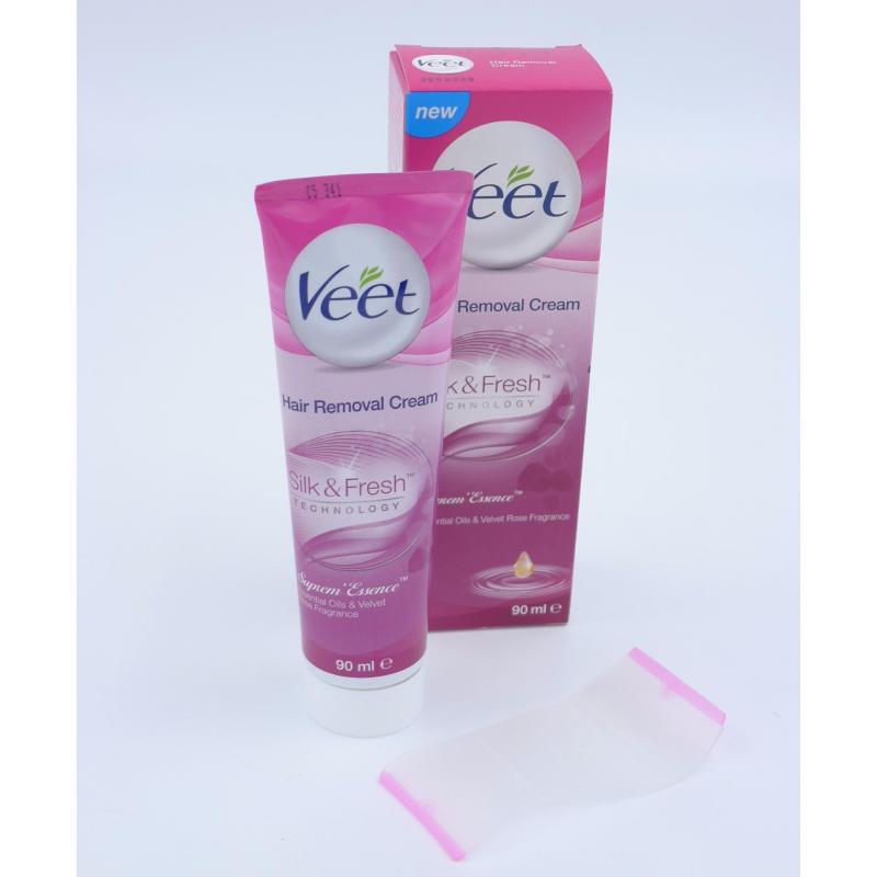 Buy Veet Suprem Essence Hair Removal Cream With Essential Oils & Velvet Rose Fragrance 100ML Singapore