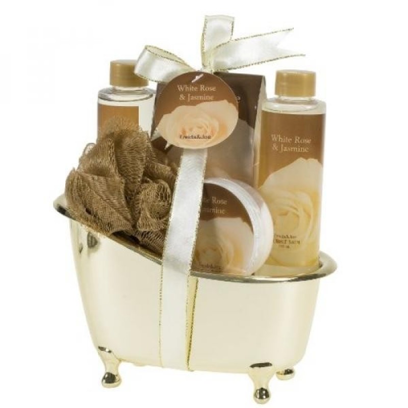Buy White Rose Jasmine Gold Tub Spa Bath Gift Set - intl Singapore