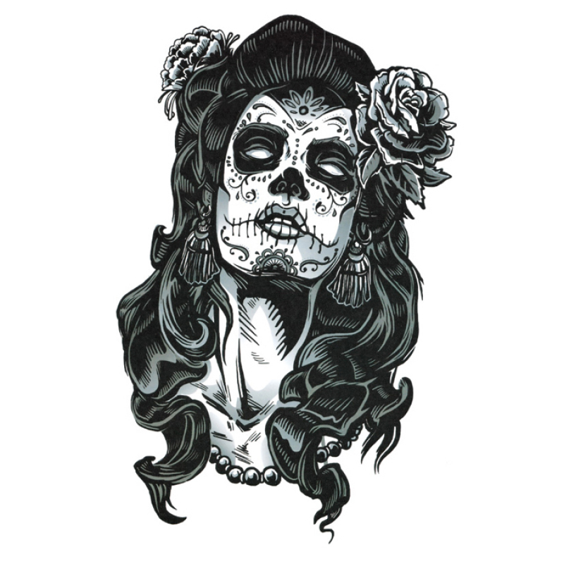 Buy Yika Removable Waterproof Skull Temporary Body Arm Tattoo Stickers
(A073) Singapore