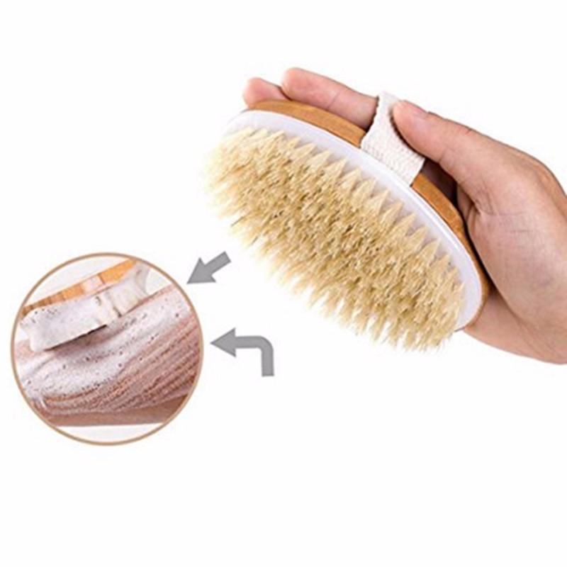 Buy YingWei Wooden Oval Bath Brush Massage Brush Soft SPA Brush (Beige)
- intl Singapore
