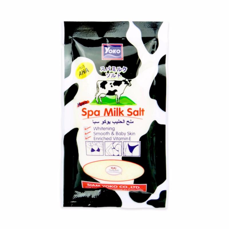 Buy YOKO Spa Milk Salt Skin ScrubB Dead Skin Body Whitening Smooth Enrched 50G Singapore