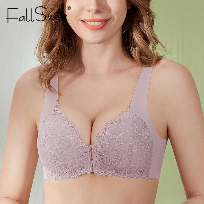 FallSweet Plus Size Front Closure Bras for Women Vest underwear