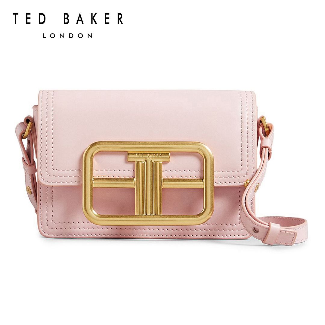 Ted Baker Women's Floral Laser Cut Shoulder Bag in Pink, Floresa, Leather