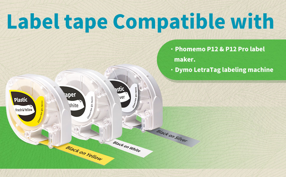 Label Maker Tape,12mmx2m Print Label Tape Fabric Ironing Ribbon Black On  White For Labeling Machine Fabric Labels For Clothes 