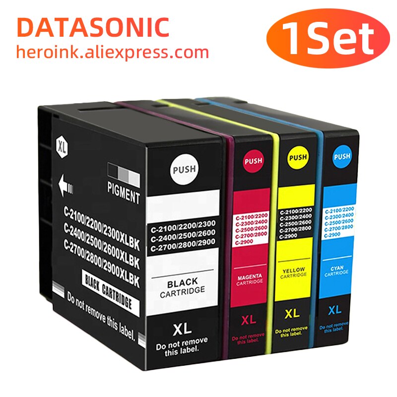 4 hộp mực màu pgi-2700 pgi2700 2700 mực hộp mực máy canon maxify ib4070 mb5170 mb5470 ib4170 mb5370 5070 máy in phun