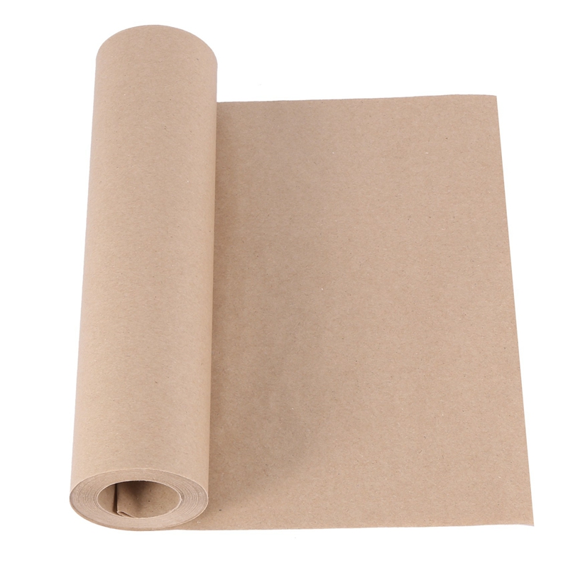 30 Meters Brown Kraft Wrapping Paper Roll for Wedding Birthday Party Gift