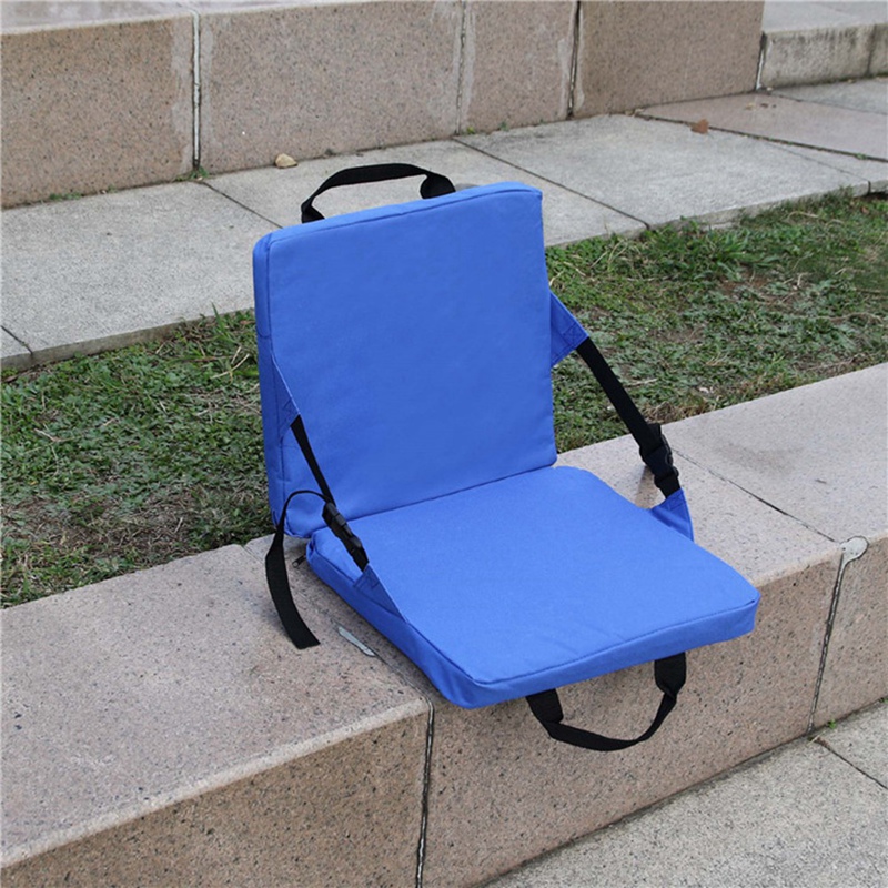 Outdoor Folding Chair Square Chair Cushion Stadium Cushion Beach Chair