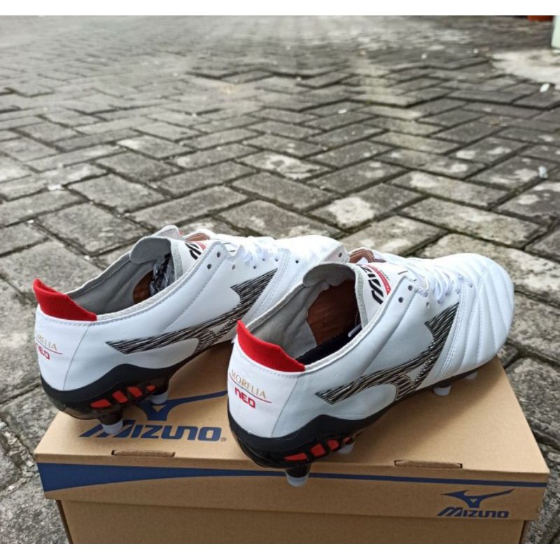 Most Popular Mizuno Morelia Neo 3 White Gray Soccer Shoes