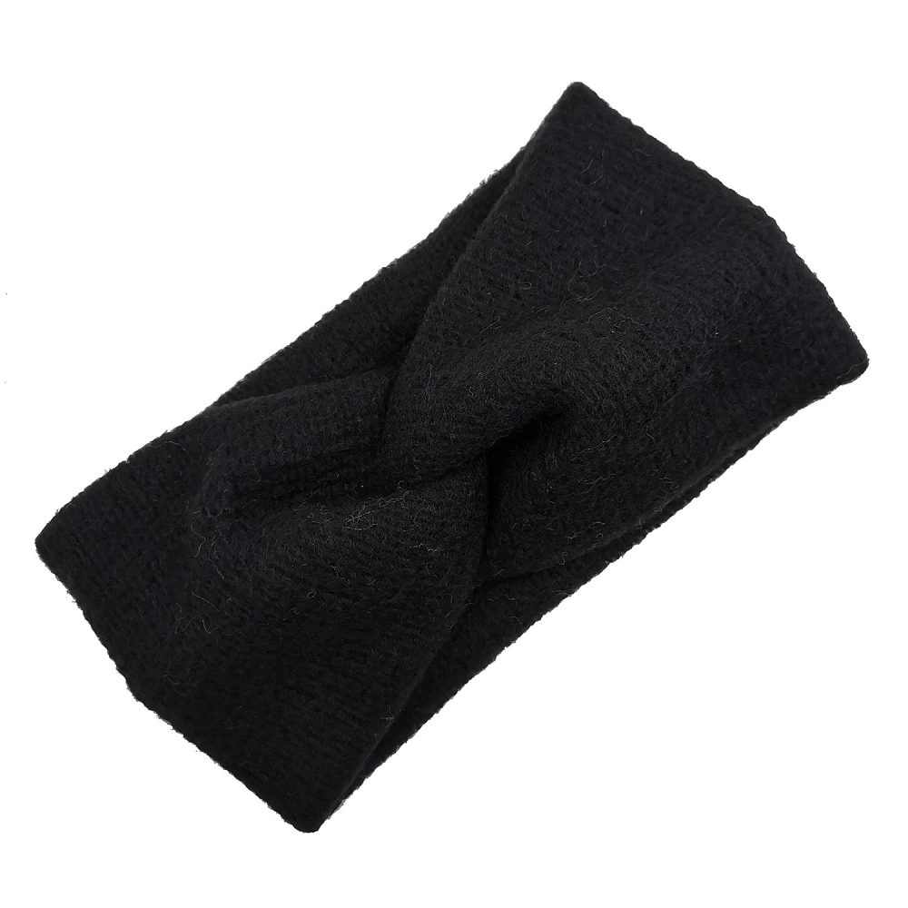 BUBBLE FASHION Warm Elastic Solid Woolen Hairbands Hair Accessories Hair Holder Headwraps