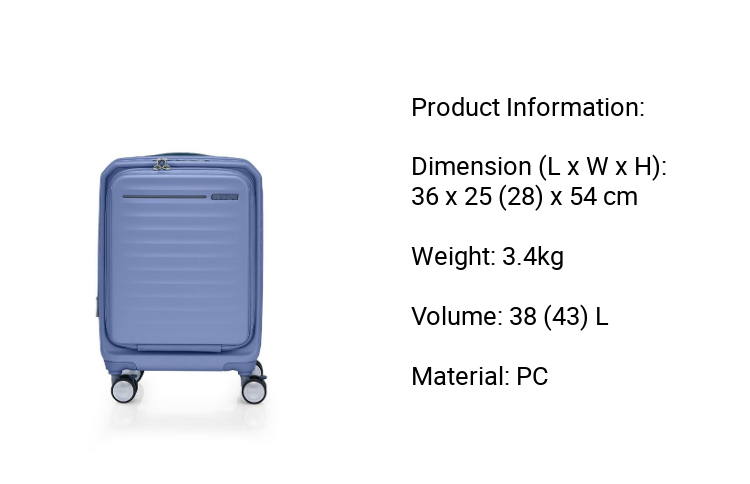 American Tourister Frontec Spinner 54/19 EXP TSA OS · v4