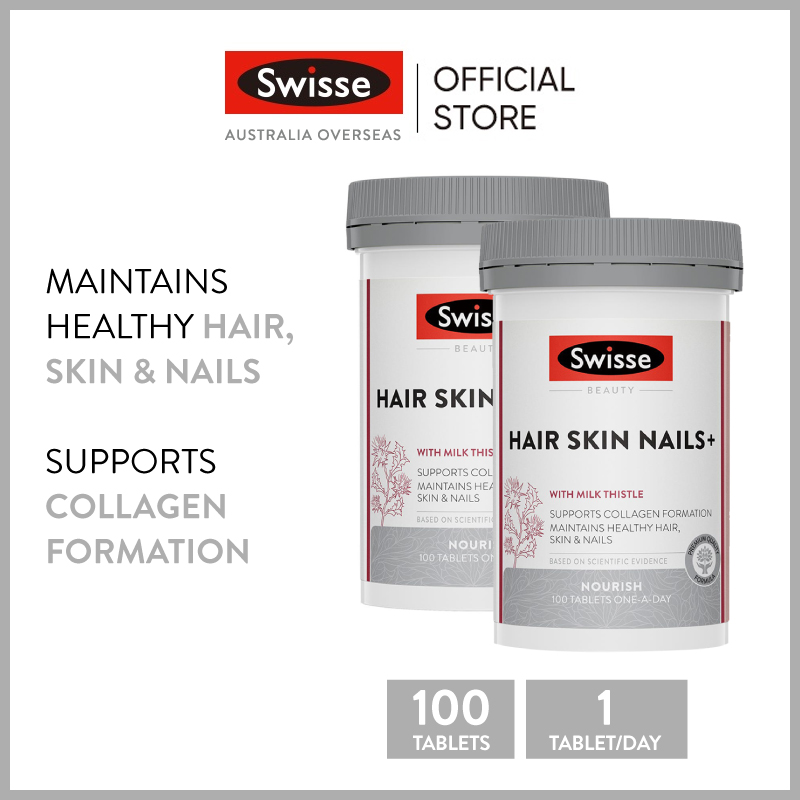 Viên Uống Đẹp Da Móng Tóc Swisse Beauty Hair Skin Nails 100 Viên X2