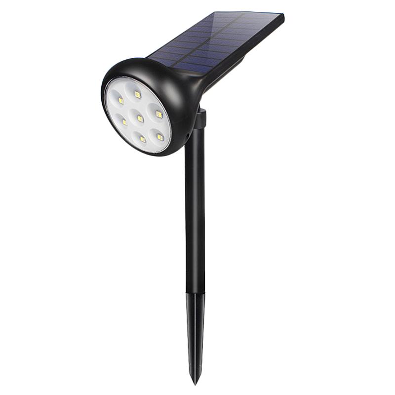 7 Led Variable Light 200 Degree Adjustable Ip55 Waterproof Solar Spotlight