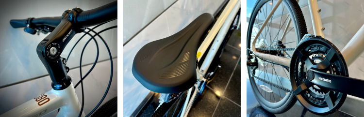 Bicicletta ibrida XDS Hispeed 380, telaio in alluminio ultraleggero, Shimano a 8 velocità