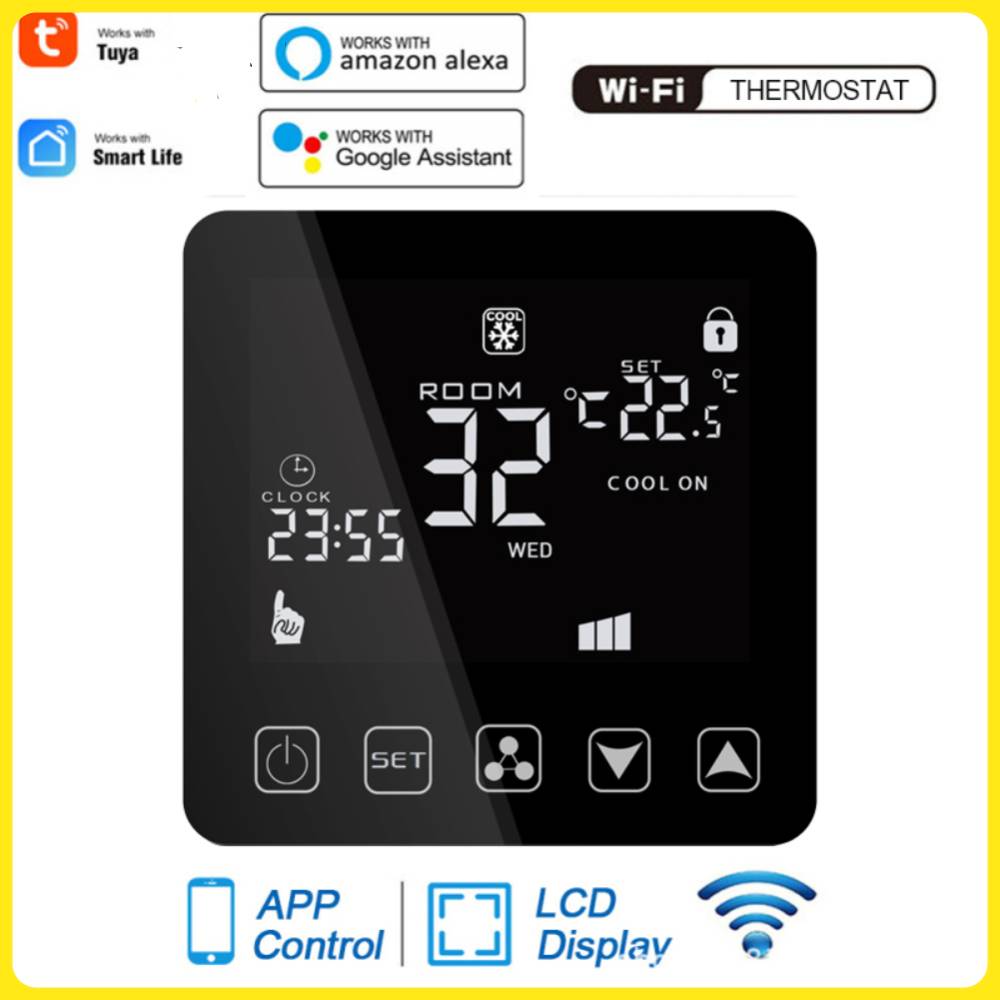 CORUI Tuya WiFi Smart Central Air Conditioning Thermostat Fan Wireless