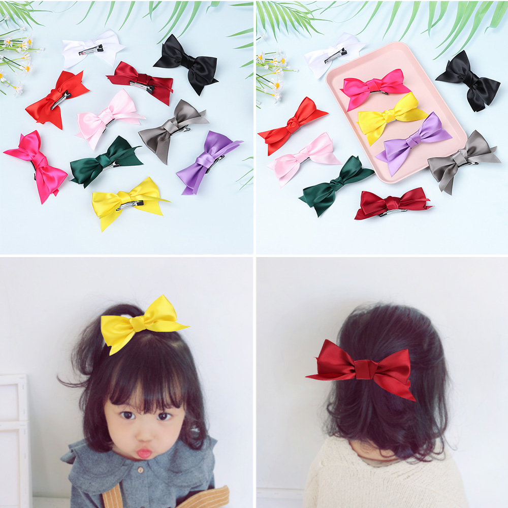 DAOQIWANGLUO Colorful Multi Style Girls Fashion Hair Accessories Bow Tie Hairpins Hair Barrettes Hair Clips Big Bow