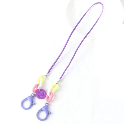 NIQUE Cute Boys Girls Adjustable Smiley Shape Glasses Neck Lanyards Anti-lost Chain Glasses Chain Glasses Rope (7)
