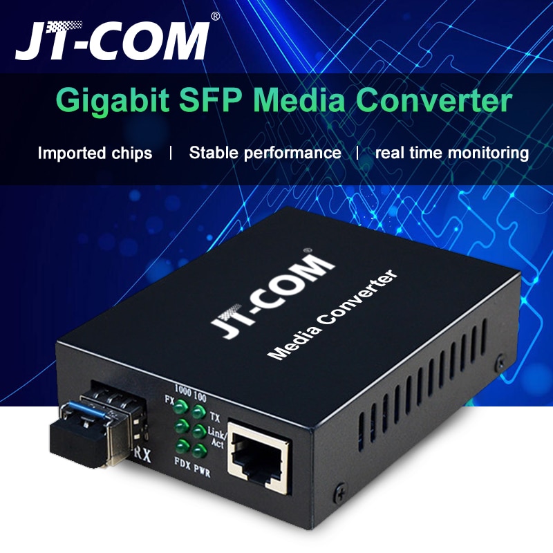 1Gb SFP Fiber To RJ45 Fiber Optic Media Converter 1000Mbps SFP Fiber Switch With SFP Module Compatible Cisco/Mikrotik/