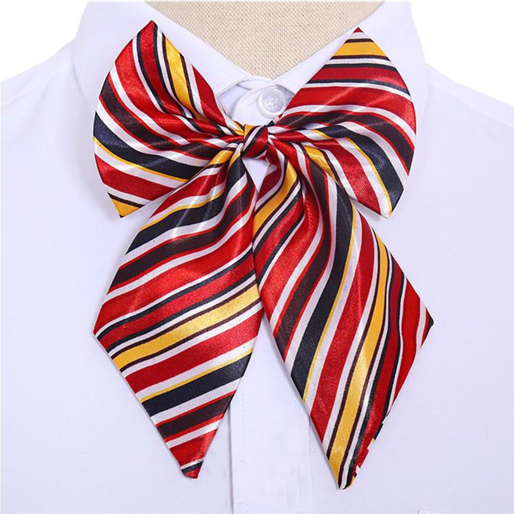 WXR35 Tie Bow อย่างเป็นทางการ Knot เนคไทชุดสูทผีเสื้อชุดลายทางหูกระต่าย